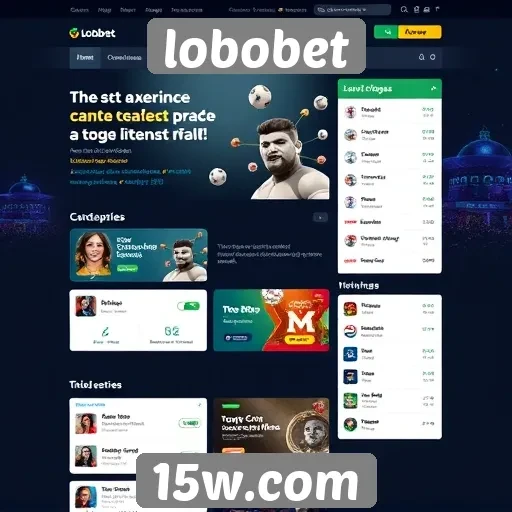 Interface e usabilidade do site lobobet